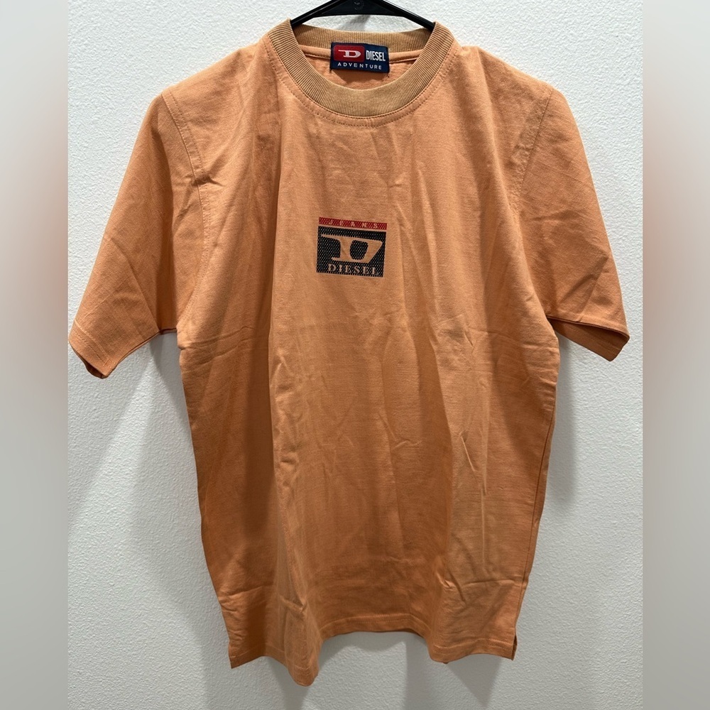 Diesel Men's Peach Short Sleeve Tee NEW with flaw large